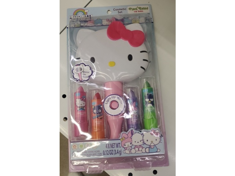 Hello Kitty Lip Balm + Mirror Set, 0.12 oz/3.4 g