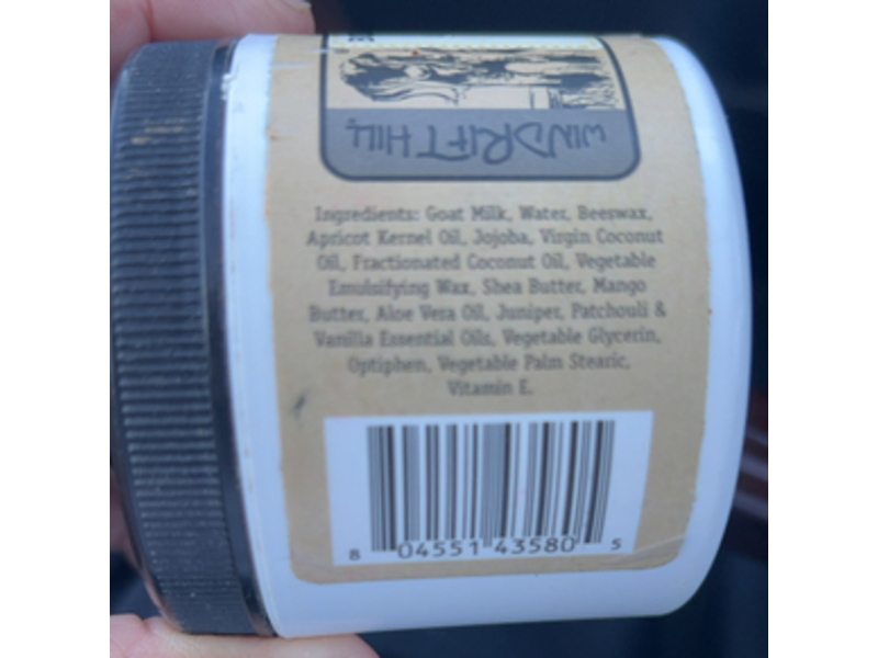 Wildrift Hill Mother Earth Body Butter, Goat Milk, Shea & Mango Butters, 4 oz