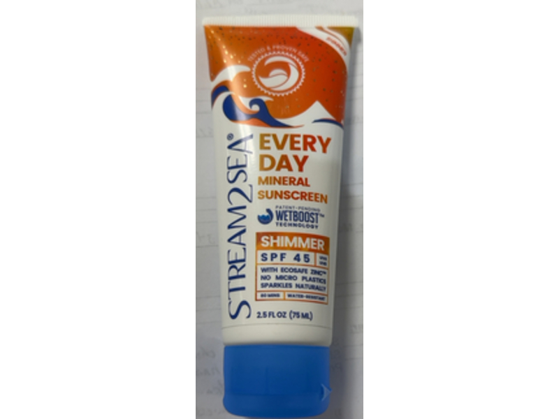 Strem2sea Every Day Shimmer Mineral Sunscreen, SPF 45 , 2.5 fl oz/75 mL
