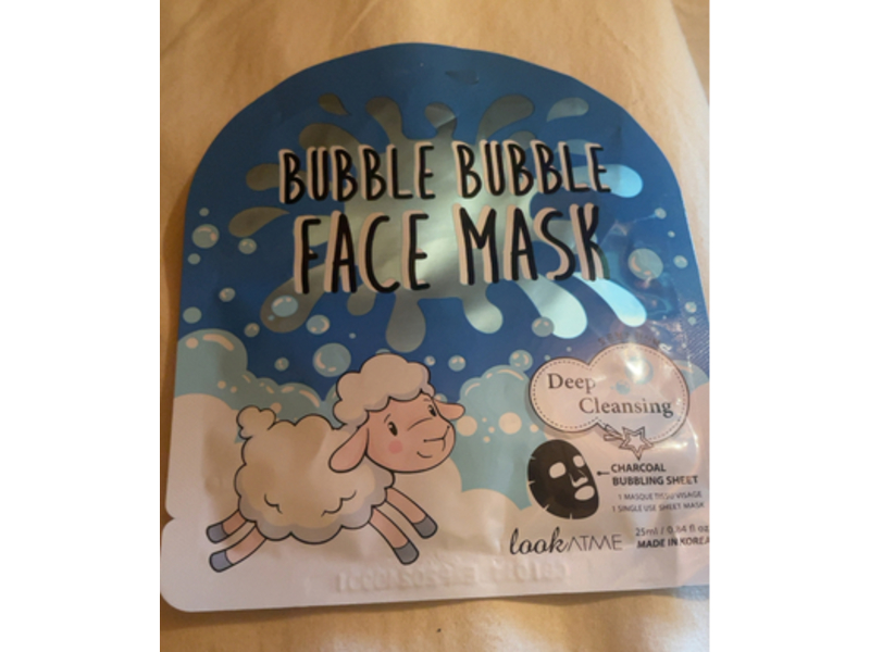 Look At Me Bubble Bubble Face Mask, Charcoal, 0.84 fl oz/25 mL