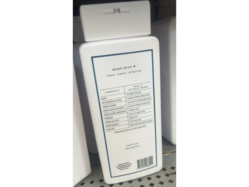 Native Body Wash, Sea Salt & Cedar, 18 fl oz/532 mL, Pack Of 2