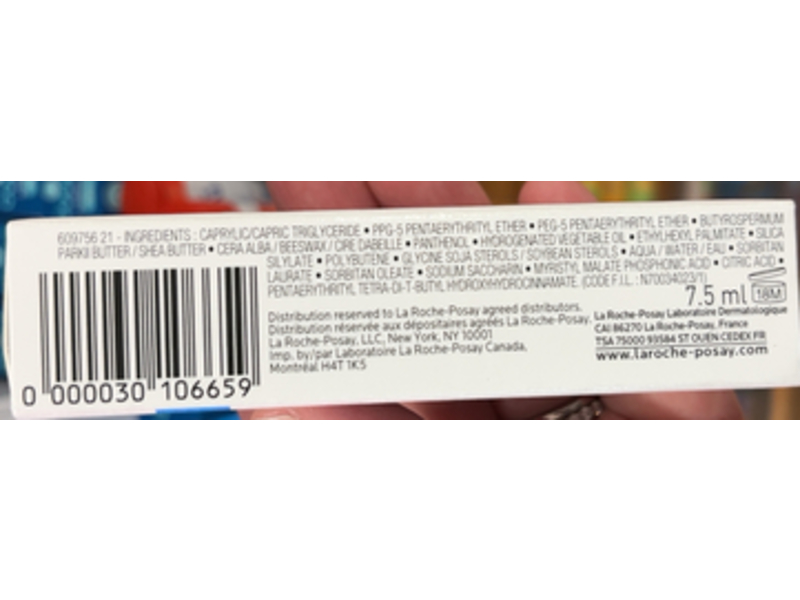 La Roche Posay Cicaplast Hydration Restore Lip Blam, Panthenol 5 %+Shea Butter, 0.25 fl oz/7.5 mL