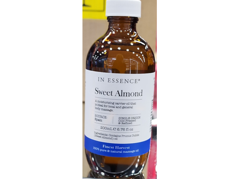 In Essence Sweet Almond Body Body Massage Oil, 6.76 fl oz/200 mL