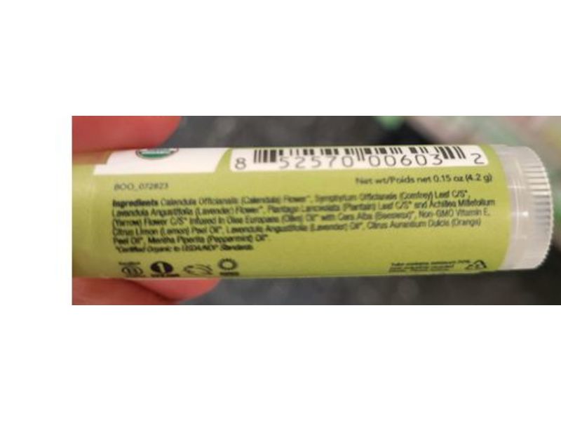 All Good Organic Lip Balm, Original, 0.15 oz/4.2 g