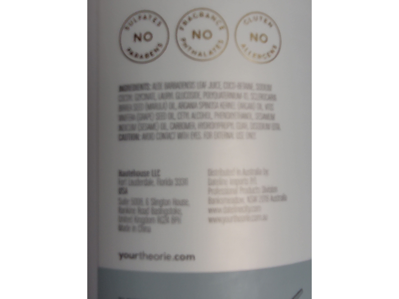 Theories Pure Ultra Gentle Hypoallergenic Shampoo, 27 fl oz/800 mL