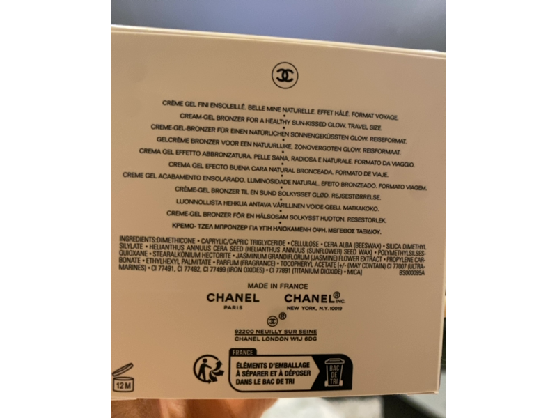 Chanel Les Beiges Healthy Glow Bronzing Cream, 395 Soleil Tan Deep Bronze, 0.52 oz/15 g
