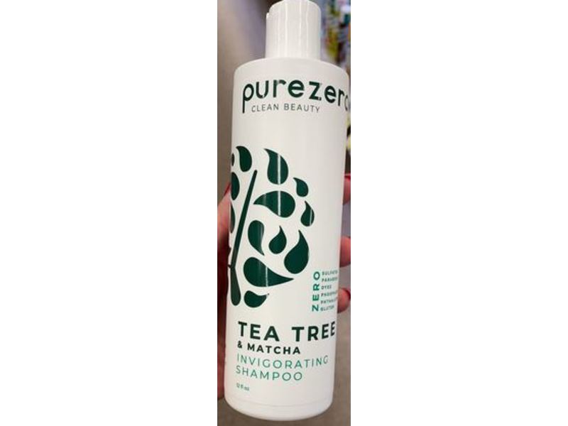 Purezero Tea Tree & Matcha Invigorating Shampoo, 12 fl oz
