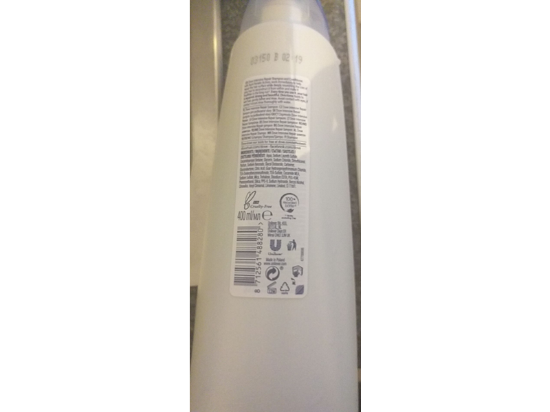 Dove Nutritive Solutions Intensive Repair Shampoo, Damaged Hair, 400 mL