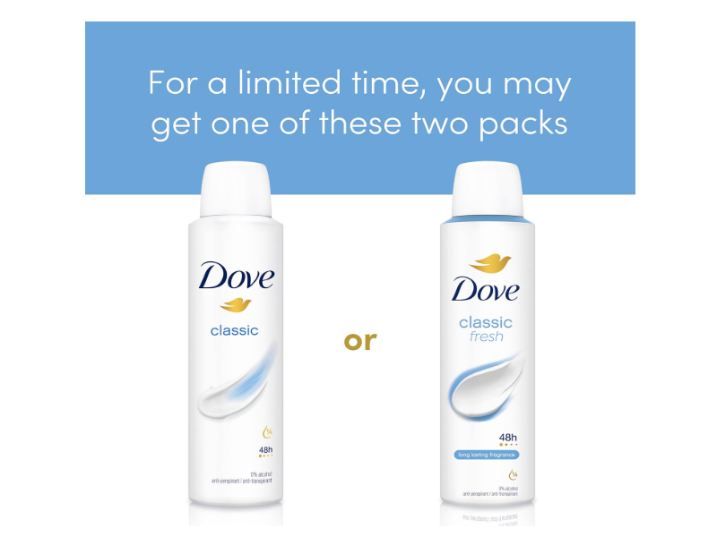 Dove Anti-Perspirant, Classic Fresh, 200 mL
