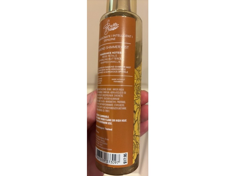 Bath & Body Works Ariel Diamond Shimmer Mist, 4.9 fl oz/145 mL