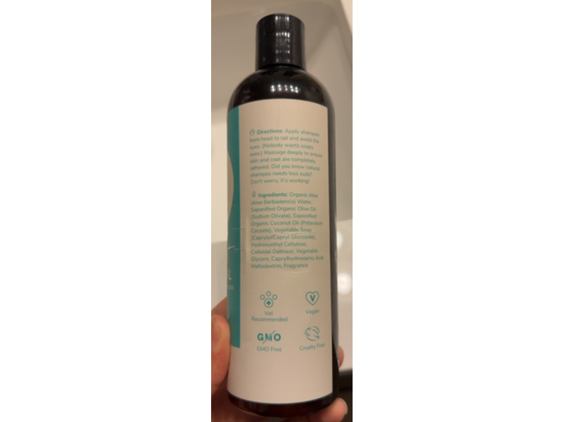 Kin+Kind Organics Moisturizing Dog Shampoo, Jasmine + Lily & Oatmeal, 12 fl oz/354 mL