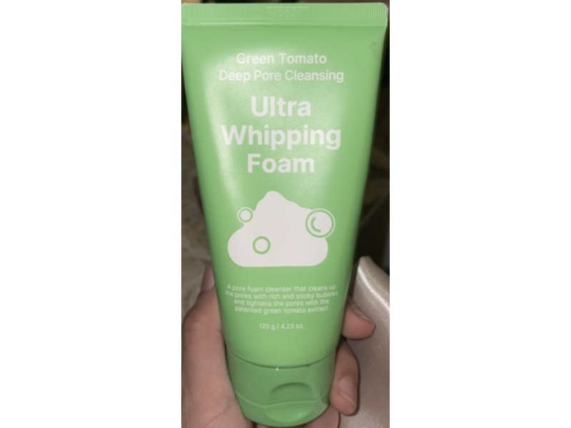 Sungboon Editor Green Tomato Deep Pore Cleansing Ultra Whipping Foam, 4.23 oz/120 g