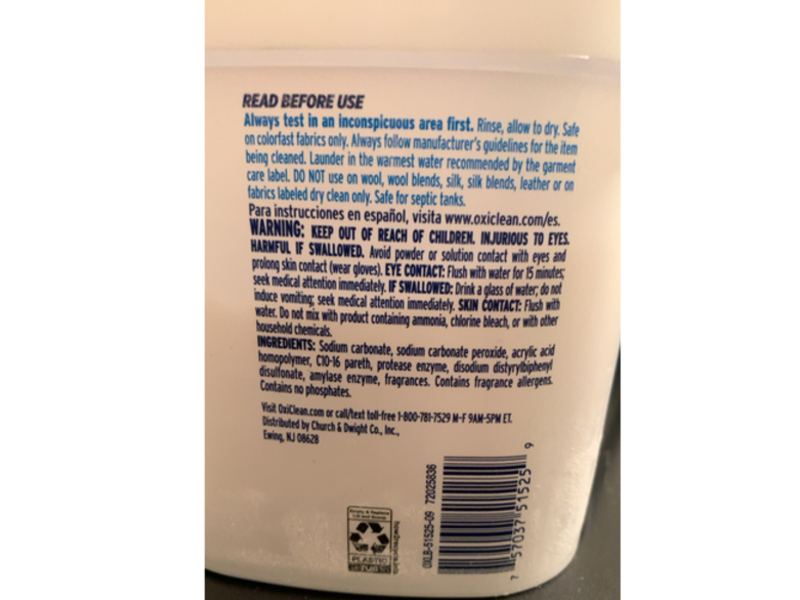 OxiClean White Revive Laundry Whitener & Stain Remover, 48 oz/1.36 k