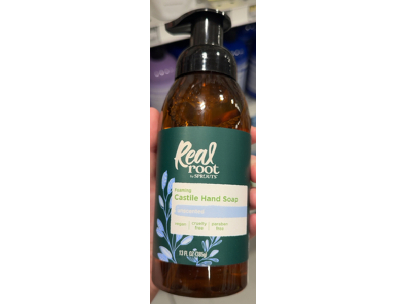 Real Root By Sprouts Foaming Castile Hand Soap, 13 fl oz/385 g