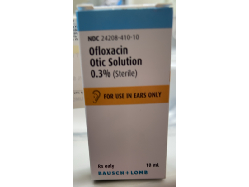 Ofloxacin Otic Solution, 0.3%, 10 mL, Bausch & Lomb