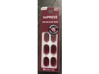 Impress The No Glue Mani Press On Nails, Maplewood, Short, 30 Count - thumbnail 2