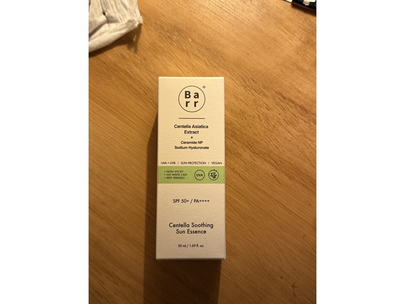 Barr Centella Soothing Sun Essence, SPF 50 + PA++++, 1.69 fl oz/50 mL