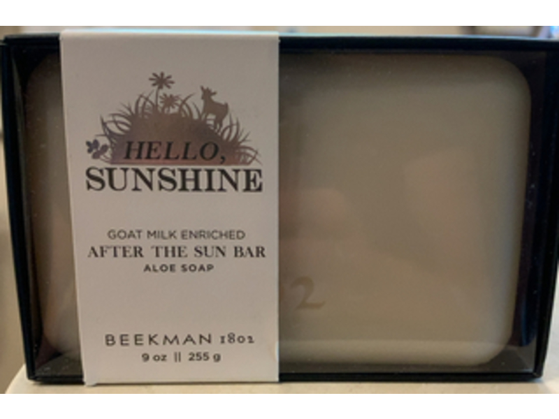 Beekman 1802 Hello Sunshine Goat milk After The Sun Bar, Aloe, 9 oz/255 g