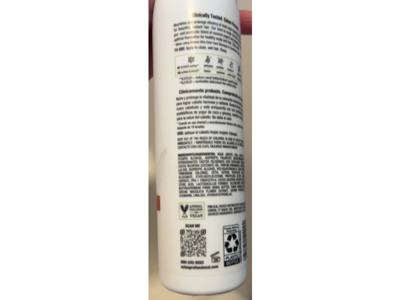 Zotos Professional Biotera Ultra Color Care Conditioner, Pre&Pro Biotics + Orchid Extract, 15.2 fl oz/450 mL