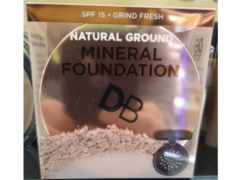 DB Natural Ground Mineral Foundation, SPF 15, Grind Fresh, Light, 0.35 oz/10 g