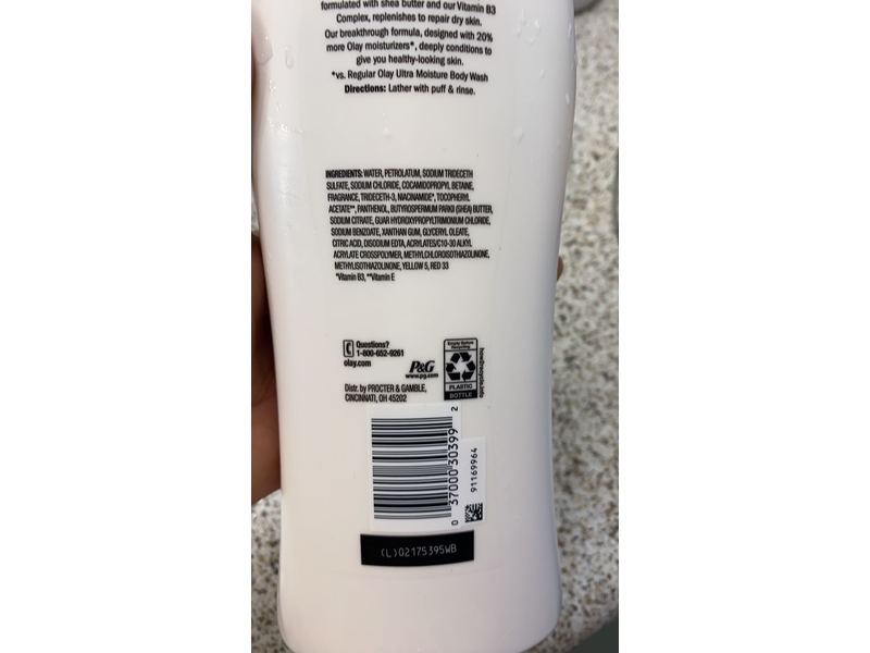 Olay Ultra Moisture Plus Body Wash, 23.6 fl oz/700 mL