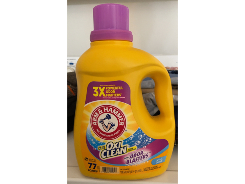 Arm & Hammer Detergent, Fresh Burst, 77 Loads, 100.5 fl oz/2.97 L