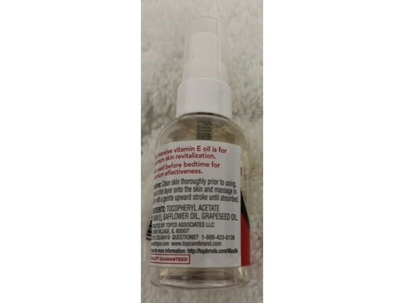 Top Care Beauty Body Oil, Vitamin E, 2.25 fl oz/66 mL