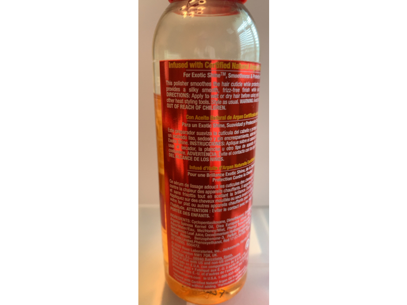Creme Of Nature Heat Protector Smooth & Shine Polisher, Argan Oil, 4 fl oz/118 mL