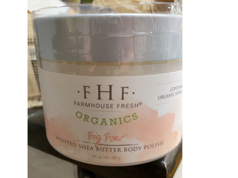 Farm House Fresh Organics Whipped Shea Butter Body Polish, Big Bare, 8 fl oz/237 g