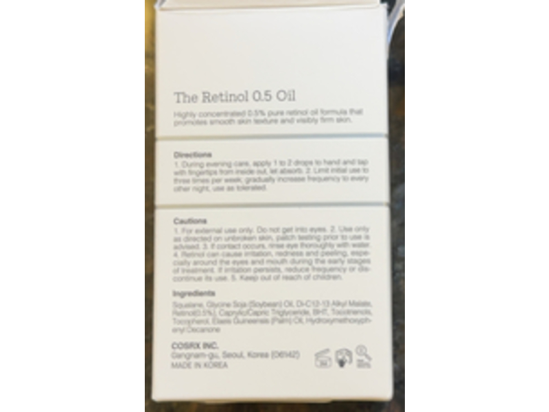 Cosrx Retinol 0.5 Oil, Anti-aging Serum, 0.67 fl oz/ 20mL