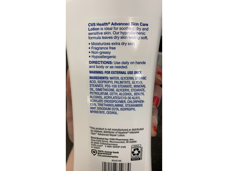 CVS Health Advanced Skin Care Lotion, 20.3 fl oz/600 mL