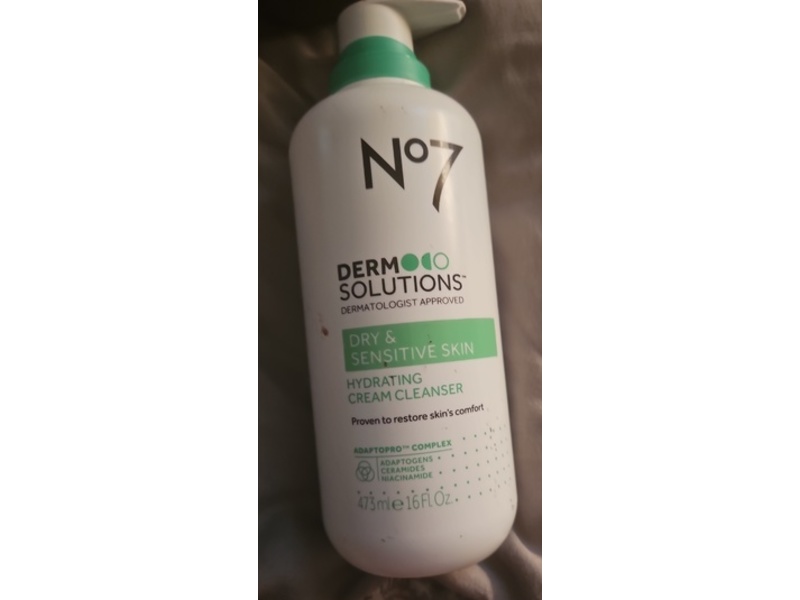 No7 Derm Solutions Hydrating Cream Cleanser, 16 fl oz/473 mL