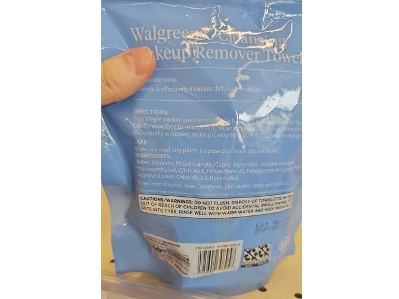 Walgreens Makeup Remover Towelettes, 20 Count