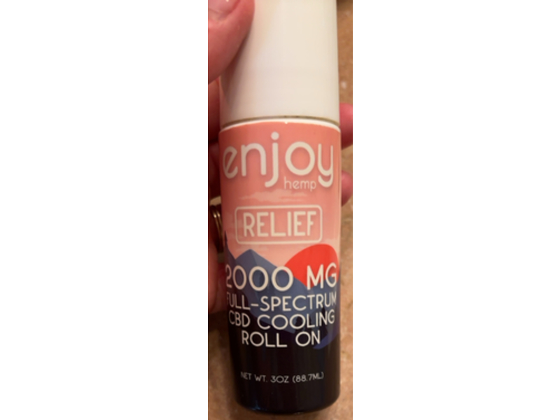 Enjoy Hemp Relief Full Spectrum Cbd Cooling Roll On, 3 oz/88.7 mL