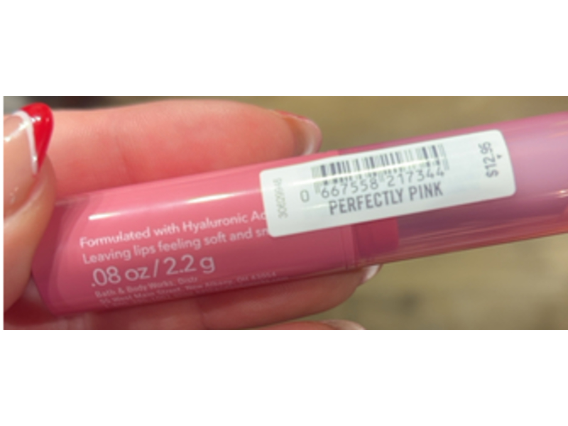 Bath & Body Works Nourishing Lip Tint, Perfectly Pink, 0.08 oz/2.2 g