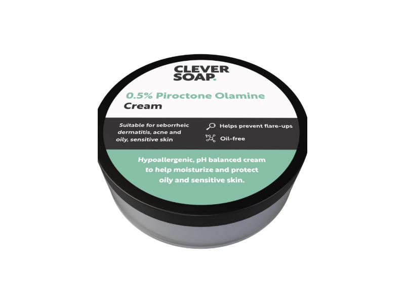 Clever Soap Face & Body Cream, 0.5% Piroctone Olamine, 75 mL
