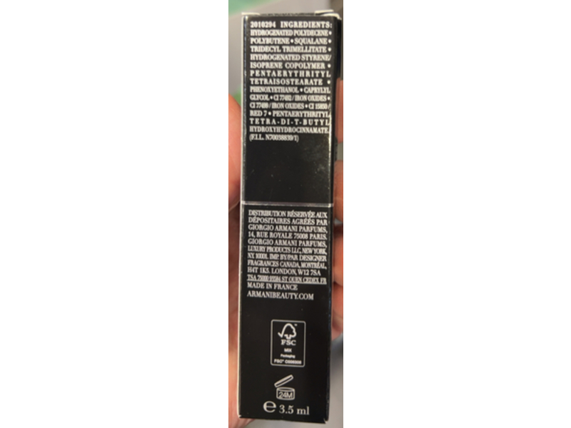 Giorgio Armani Prisma Glass High-Shine Hydrating Oil-Infused Lip Gloss, 06 Amber Shine, 0.11 fl oz/3.5 mL