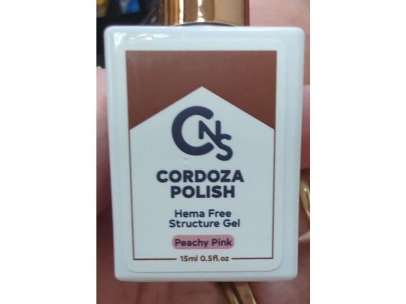 Cordoza Polish, Peachy Pink, 0.5 fl oz/15 mL