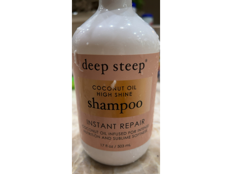 Deep Steep High Shine Shampoo, Coconut Oil, 17fl oz/503 mL