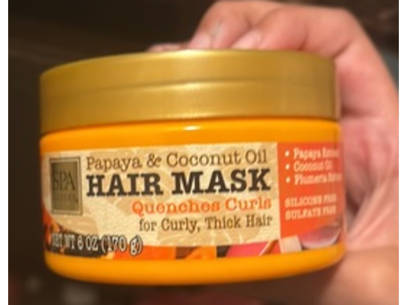 Spa Luxury Hair Mask, Papaya & Coconut Oil, 6 oz/170 g