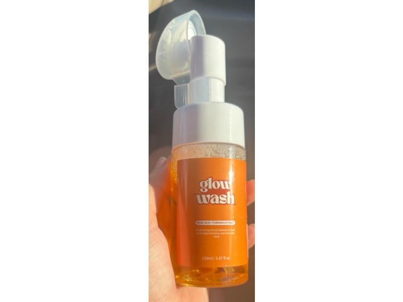 Goodwill Glow Wash Brigtening Facial Cleanser Face Wash, Kojic Acid + Turmeric Extract, 5.07 fl oz/150 mL