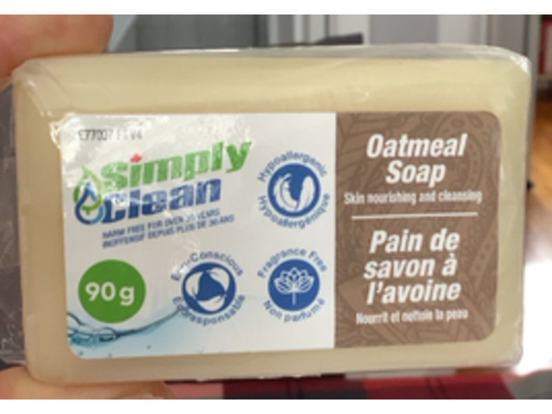 Simply Clean Skin Nourishing & Cleansing Soap, Oatmeal, 90 g