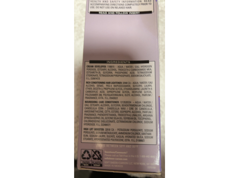 Dark & Lovely Fade Resist Conditioning Hair Lightener, 384 Light Golden Blonde, 1 Application