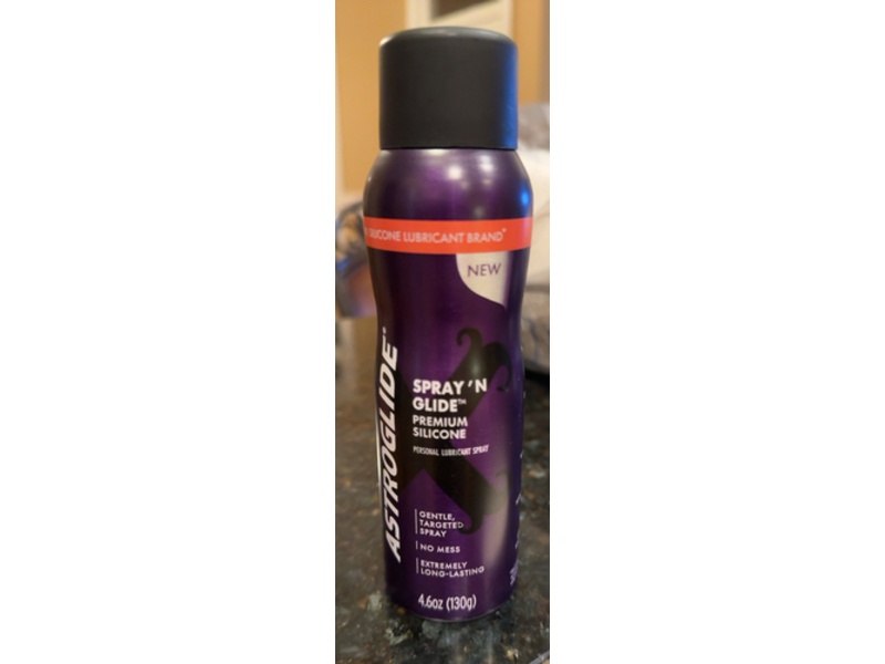 Astroglide Spray 'N Glide, Premium Silicone Personal Lubricant Spray, 4.6 oz/130 g