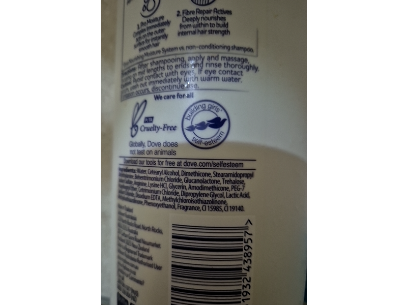 Dove Nourishing Moisture Conditioner, 820 mL