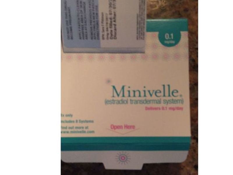 Minivelle (estradiol transdermal system) 0.1 mg/day, Noven (RX)