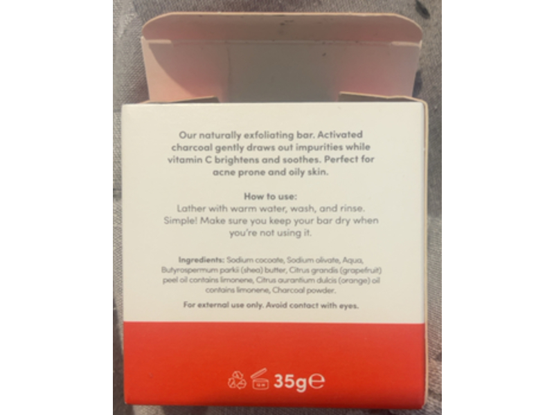 Gruum Brightening Facial Cleanser, Detox + Vitamin C Boost, 35 g