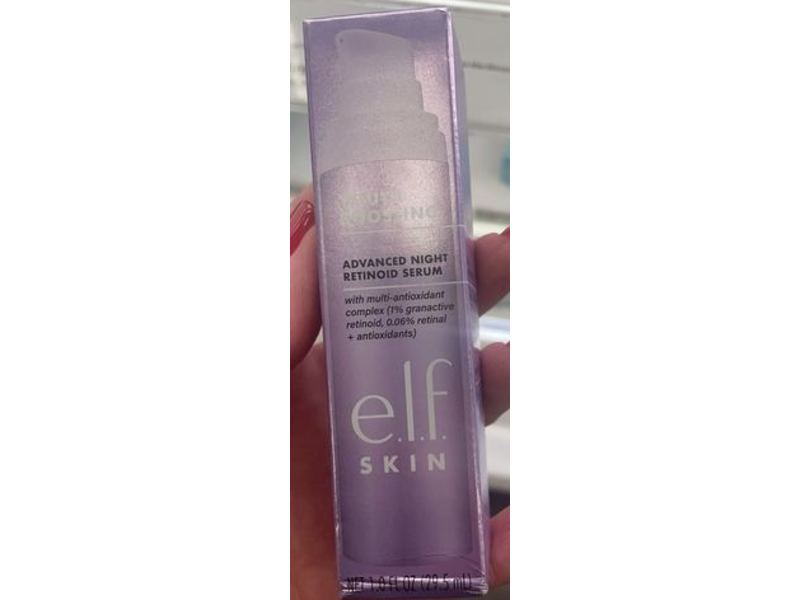 E.l.f. Skin Youth Boosting Advanced Night Retinoid Serum, Amber, 1.0 fl oz/29.5 mL