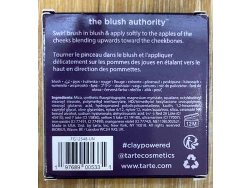 Tarte Amazonian Clay Blush, Paaarty, 0.12 oz/3.6 g