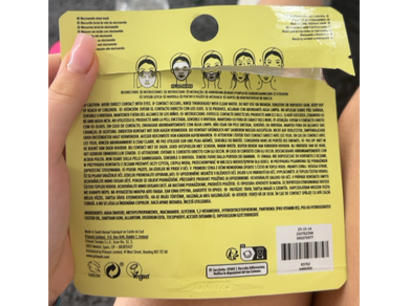 Primark PS Skin Sheet Mask, Niacinamide, 0.81 oz/23 g